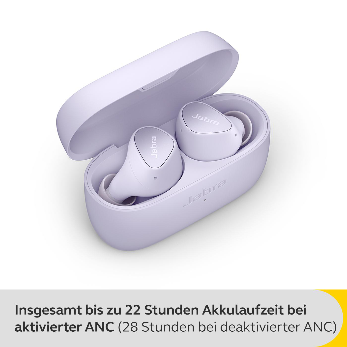 JABRA Elite 4, mit ANC, In-ear Kopfhörer Bluetooth Lilac