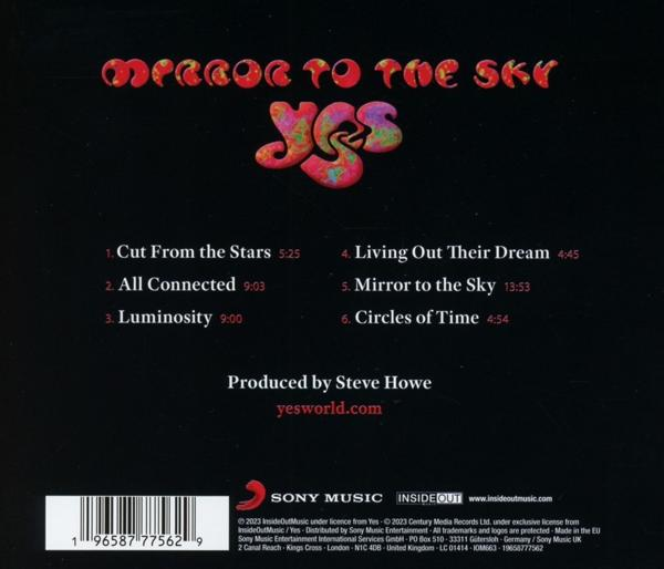 CD hátlap számlistával, album címmel és zenekari logóval.