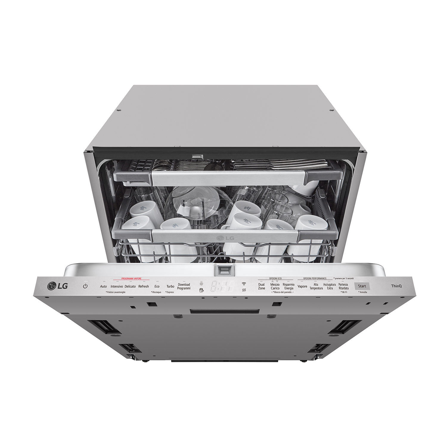 LG Quadwash Db475Txs Lavastoviglie Incasso, 59,8 cm, Classe A