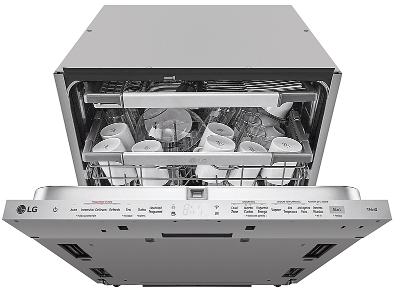 LG Quadwash Db475Txs Lavastoviglie Incasso, 59,8 cm, Classe A