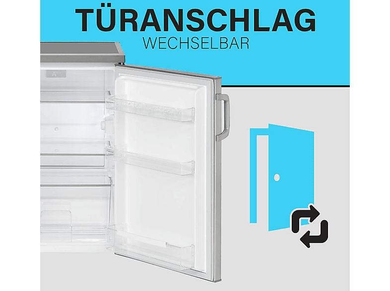 BOMANN VS 2195.1 Kühlschrank (133 l, D, 850 mm hoch, Edelstahl)