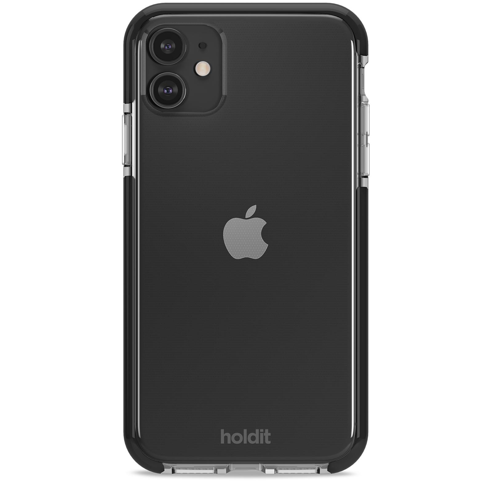 HOLDIT Seethru Backcover, Black iPhone Apple, Case, 11/XR