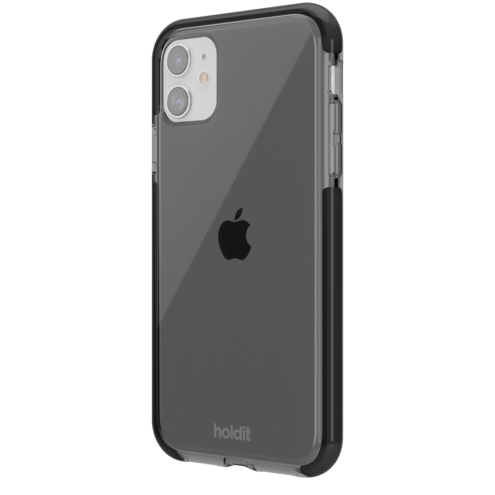 HOLDIT Seethru Case, Backcover, iPhone 11/XR, Black Apple