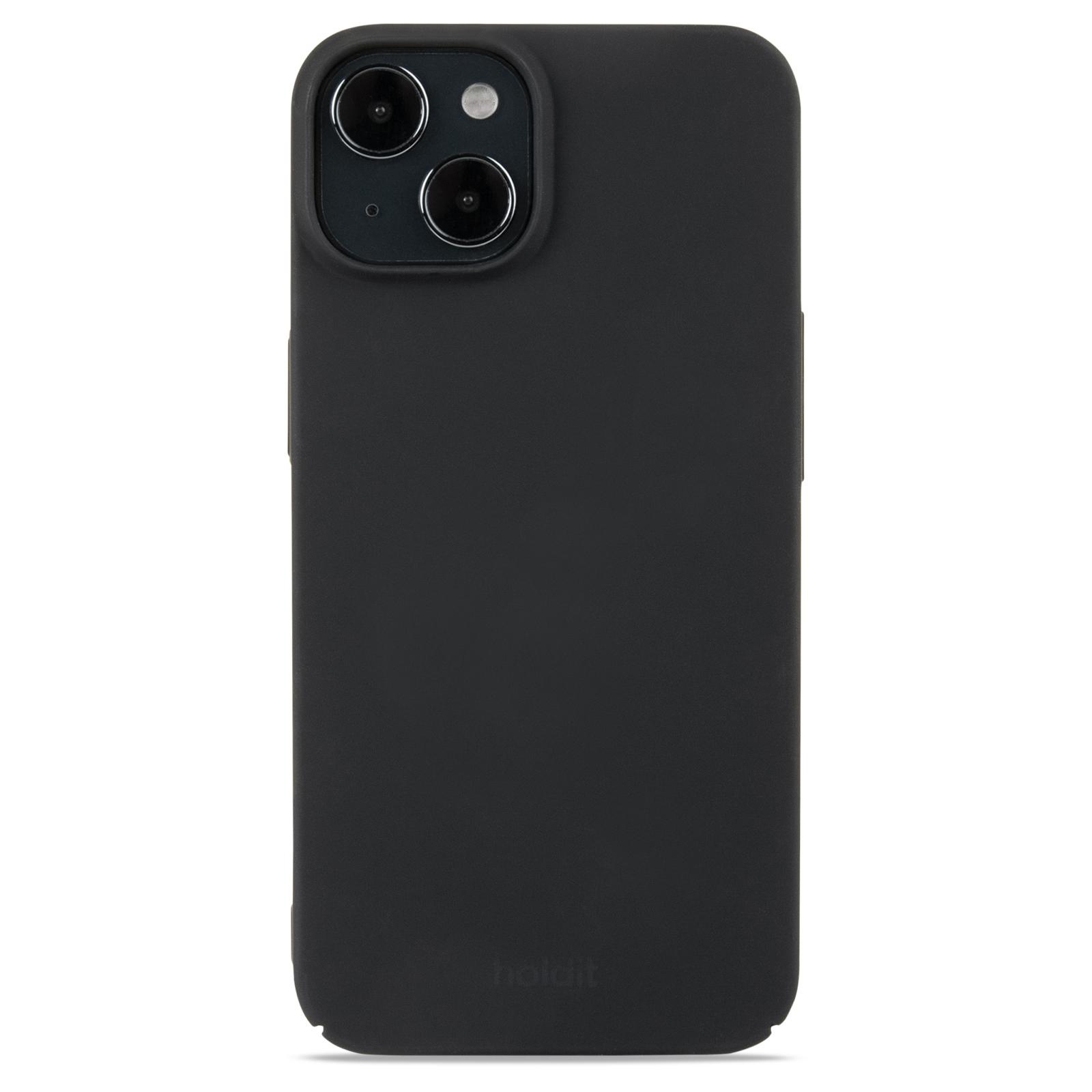 Backcover, 14/13, Apple, Black HOLDIT Slim Case, iPhone