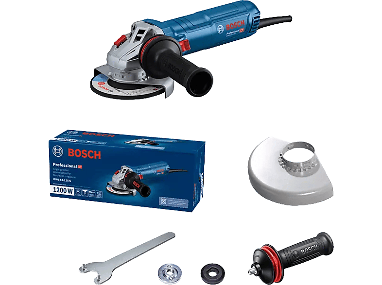 BOSCH PROFESSIONAL GWS 12-125 S Elektromos sarokcsiszoló, 125mm, 1200W (06013A6020)