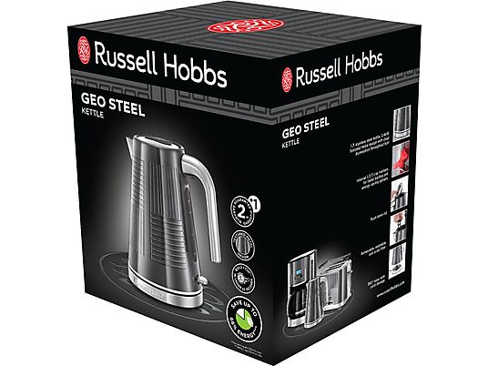 RUSSELL HOBBS Geo Steel - chauffe-eau (, Gris)