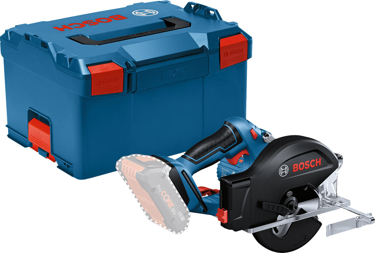 BOSCH PROFESSIONAL GKM 18V-50 Akkumulátoros körfűrész, 18V, akku és töltő nélkül, L-Boxx-ban (06016B8001)