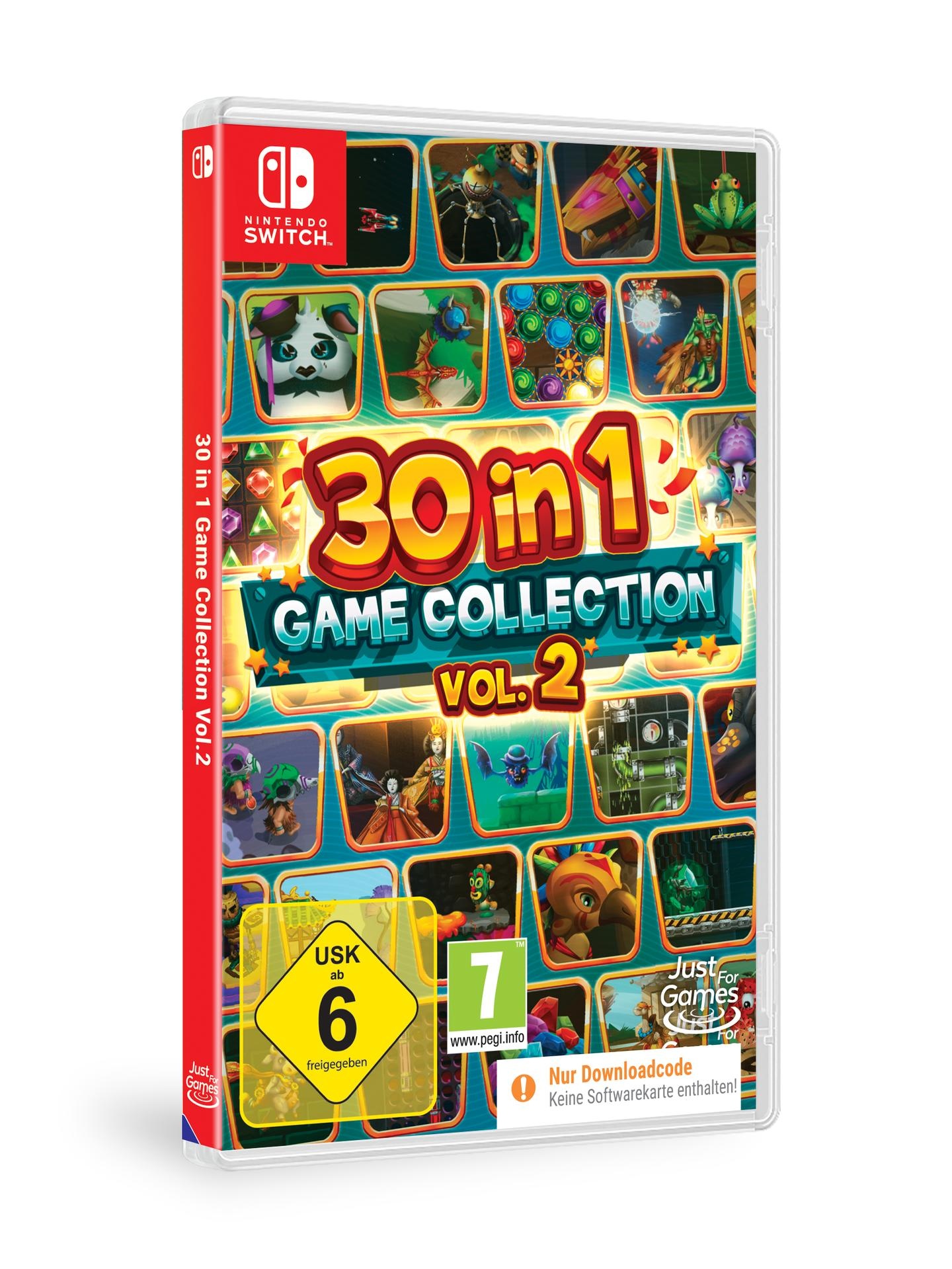 Nintendo Switch Spielhülle, bunt, mit mehreren Spielbildern.