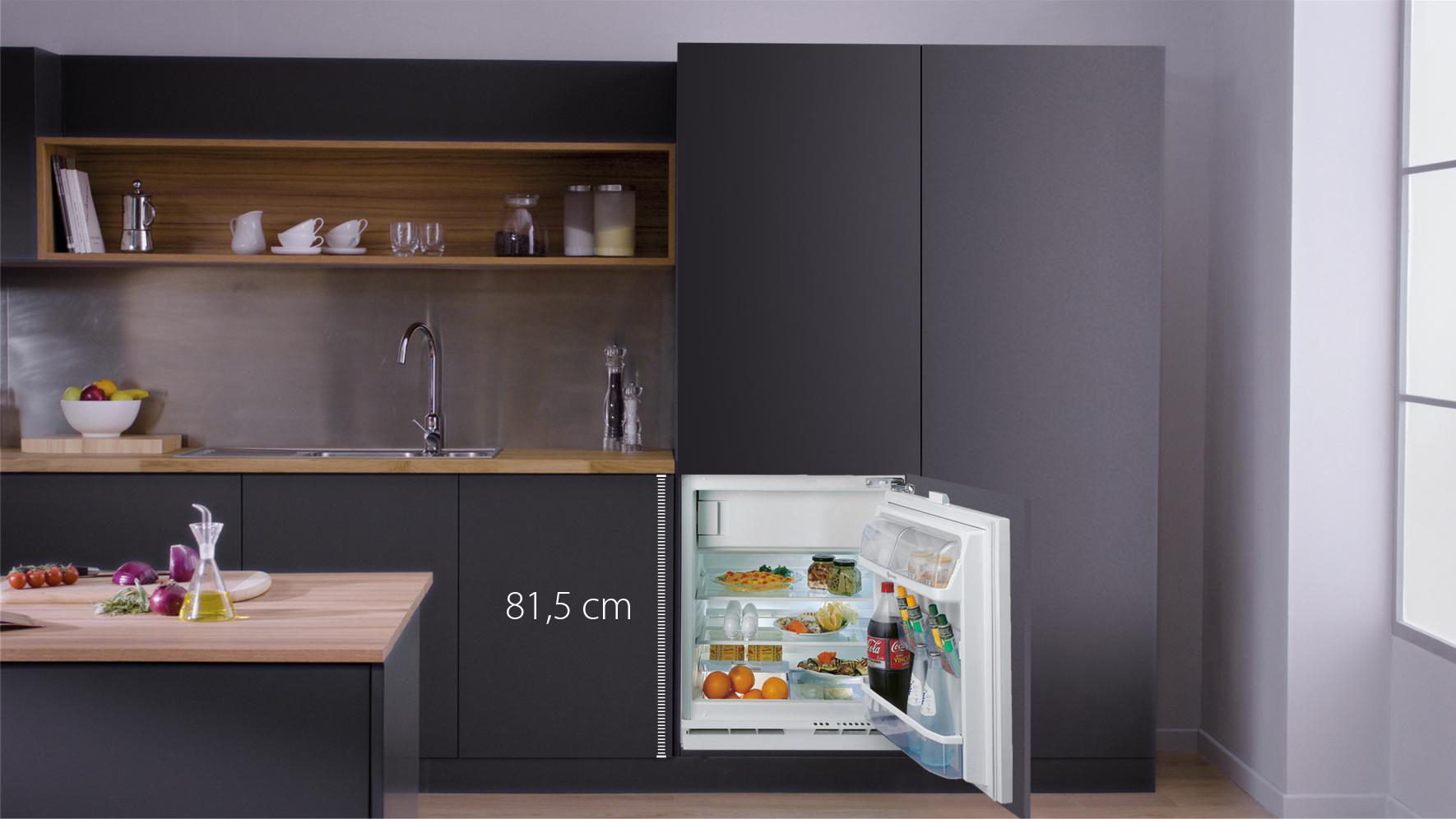 BAUKNECHT KSU 8GF2 Kühlschrank (126 l, E, 819 mm hoch, Weiß)