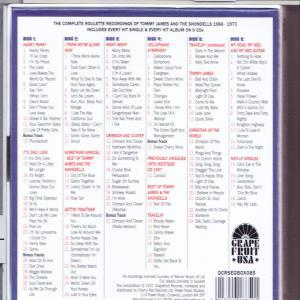 Die Rückseite eines CD-Covers mit Titelliste und Album-Informationen.