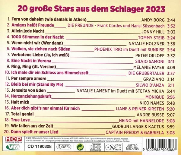 VARIOUS - 20 große 2023 aus dem Schlager - Stars (CD)