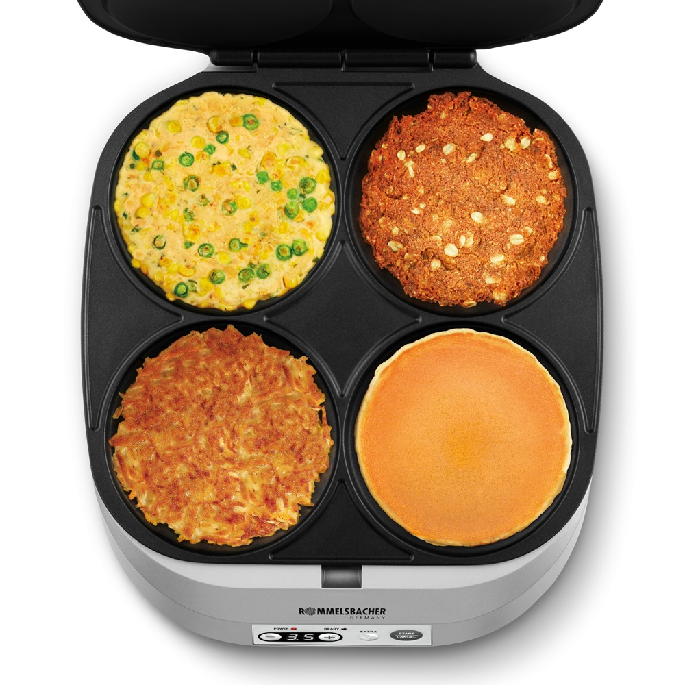 ROMMELSBACHER PC 1800 - Crêpes Maker (Silber)