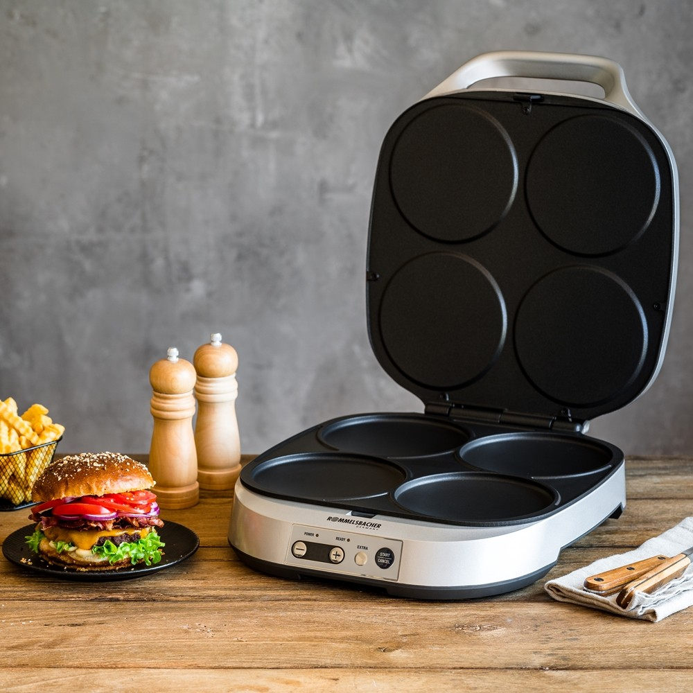 ROMMELSBACHER PC 1800 - Crêpes Maker (Silber)