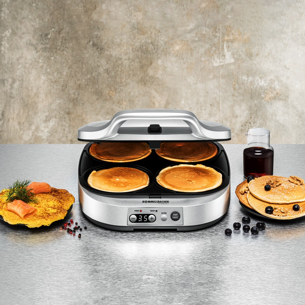 ROMMELSBACHER PC 1800 - Crêpes Maker (Silber)