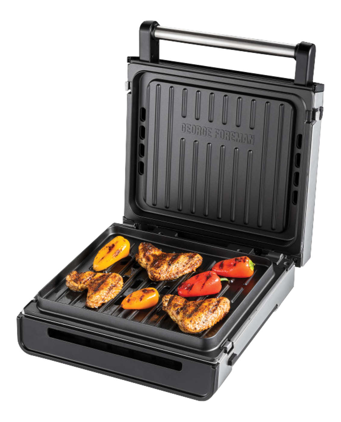 GEORGE FOREMAN Smokeless - Contact Gril  (Acier inoxydable)