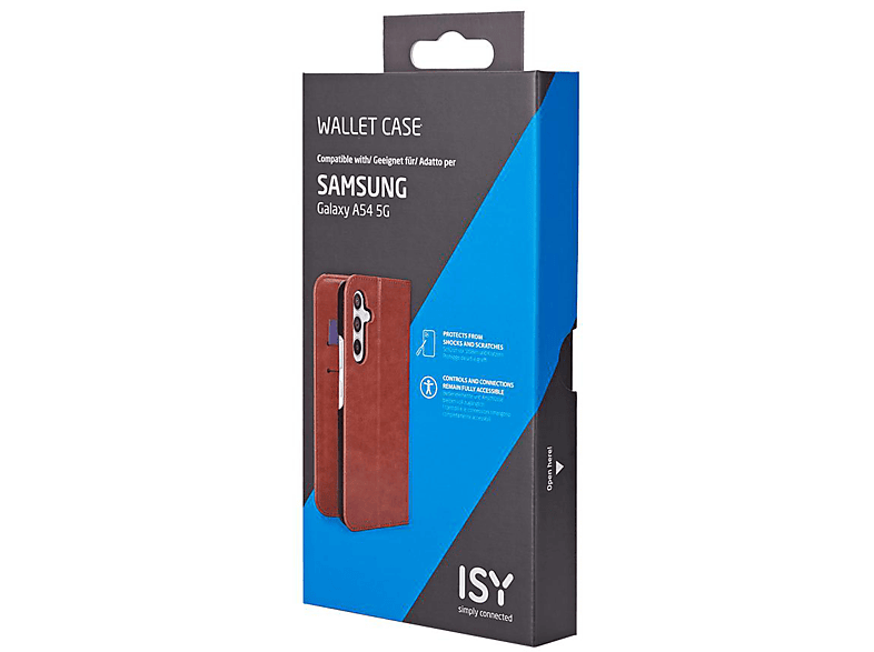 Thumbnail - ISY ISC-3025, Bookcover, Samsung, Galaxy A54 5G, Braun