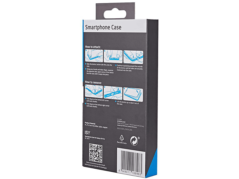 ISY ISC-3025, Bookcover, Samsung, Galaxy A54 5G, Braun