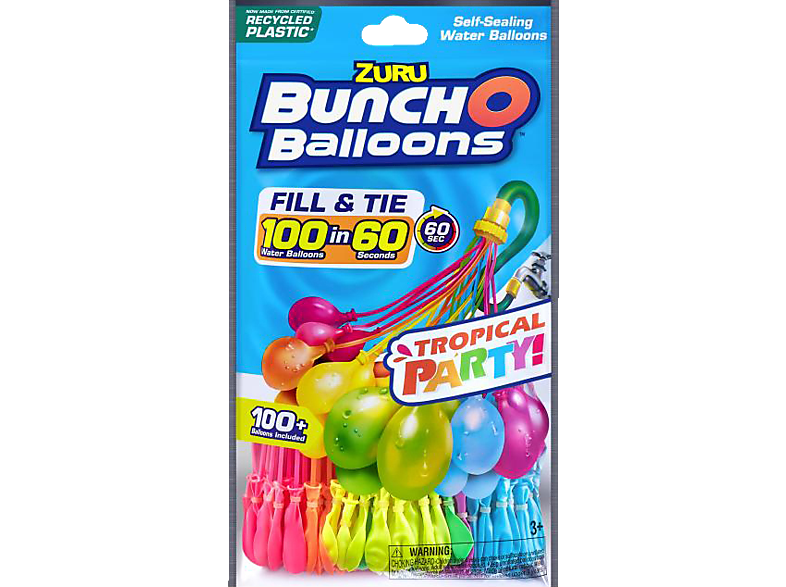 Zuru Bunch O Baloons „Tropical Party 3 100er Pack”; Wasserballons