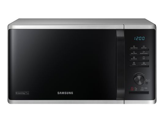 SAMSUNG MG23K3505AS/SW - Micro-ondes avec grill (Argent/Noir)
