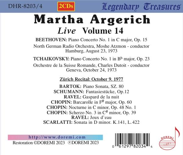 Martha/atzmon/dutoit/+ Argerich - Martha Argerich: Live,Vol.14  - (CD)