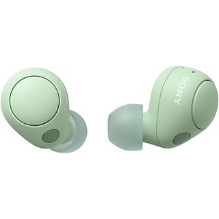 Auriculares True Wireless - Sony WFC700NG, Cancelación de ruido (Noise cancelling), Cómodo y estable, Estuche carga hasta 15h, ANC, Bluetooth, Verde