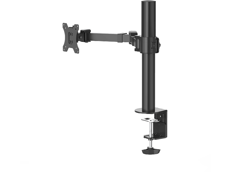 Soporte monitor - Hama Holder, De 13" a 35", Con 1 Brazo, VESA 75x75-100x100, Inclinación +35°/-35°, Giro 180°, hasta 15kg, Altura ajustable, Negro