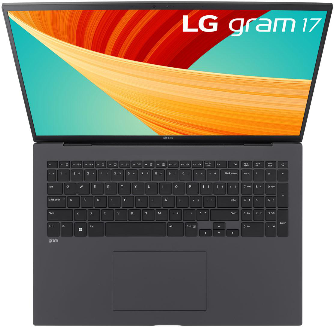 LG 17Z90R-G.AA79G gram, RAM, 11 16 SSD, (64 Iris® Prozessor, mit Intel® Home Windows Bit) i7-1360P Xe, GB 17 TB Notebook, Intel®, 1 Zoll (Evo) Grau Display