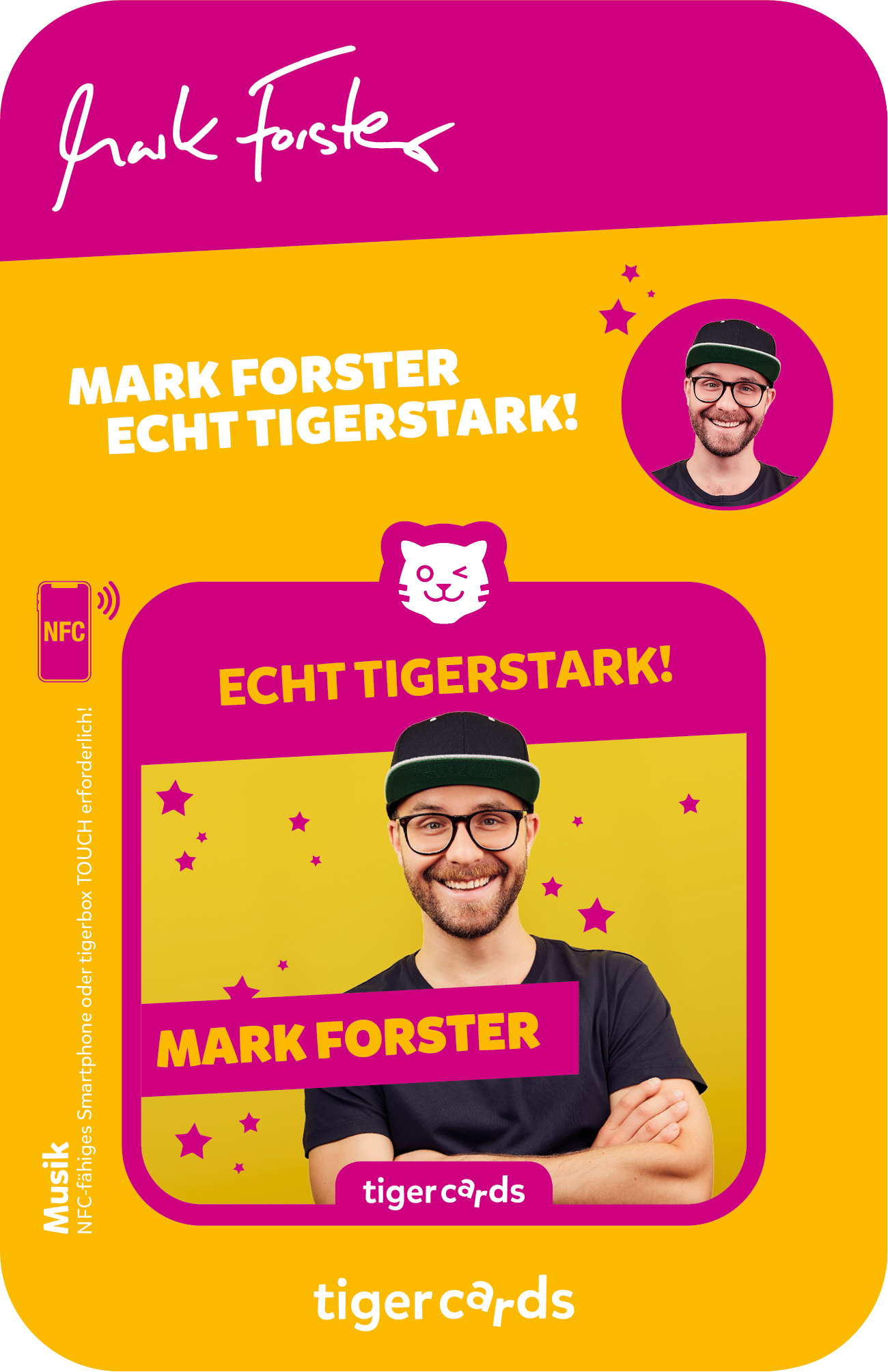 TIGERMEDIA Tigercard Mark Forster - Tigerstark! tigercard, mehrfarbig Echt