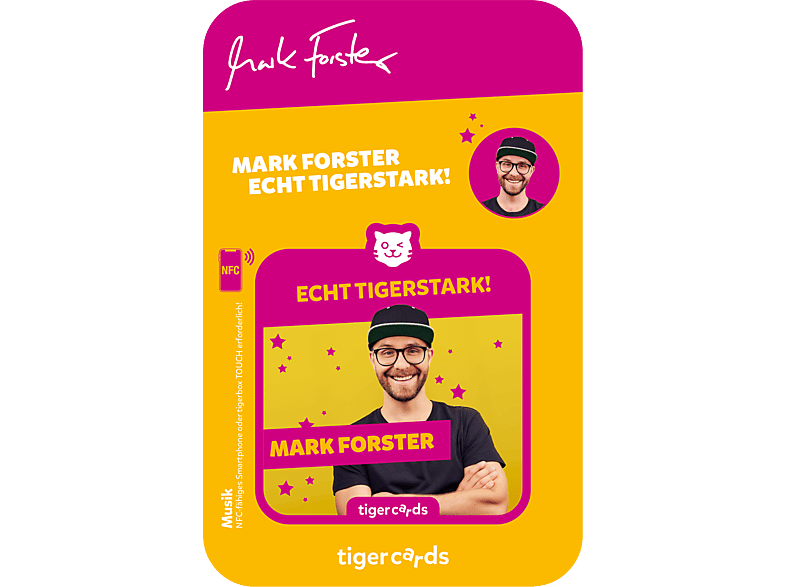 TIGERMEDIA Tigercard Mark Forster - Echt mehrfarbig tigercard, Tigerstark