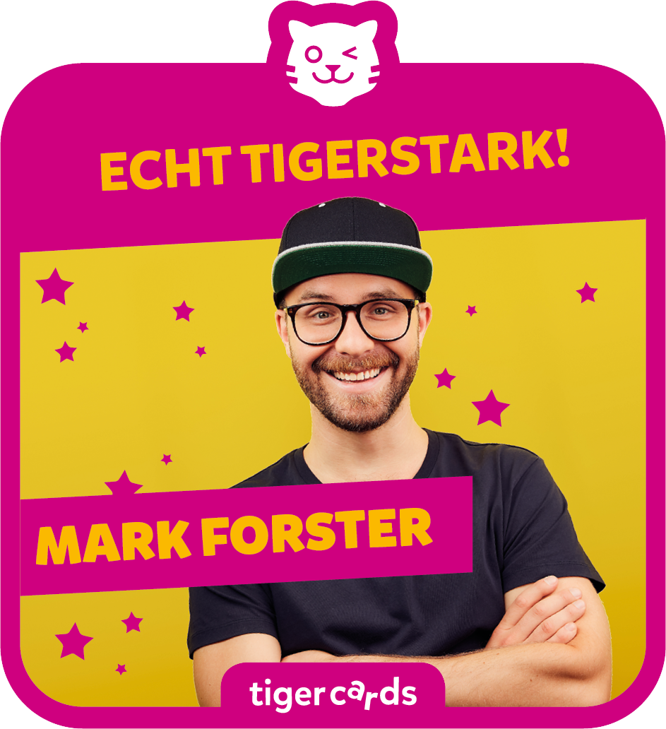 TIGERMEDIA Tigercard Mark Forster - Tigerstark! Echt tigercard, mehrfarbig