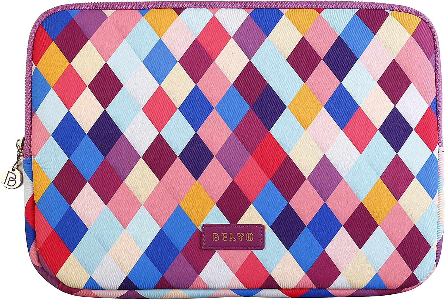 Funda portátil - Wondee Rombos, Para portátiles de 14 ", Acolchado, Multicolor