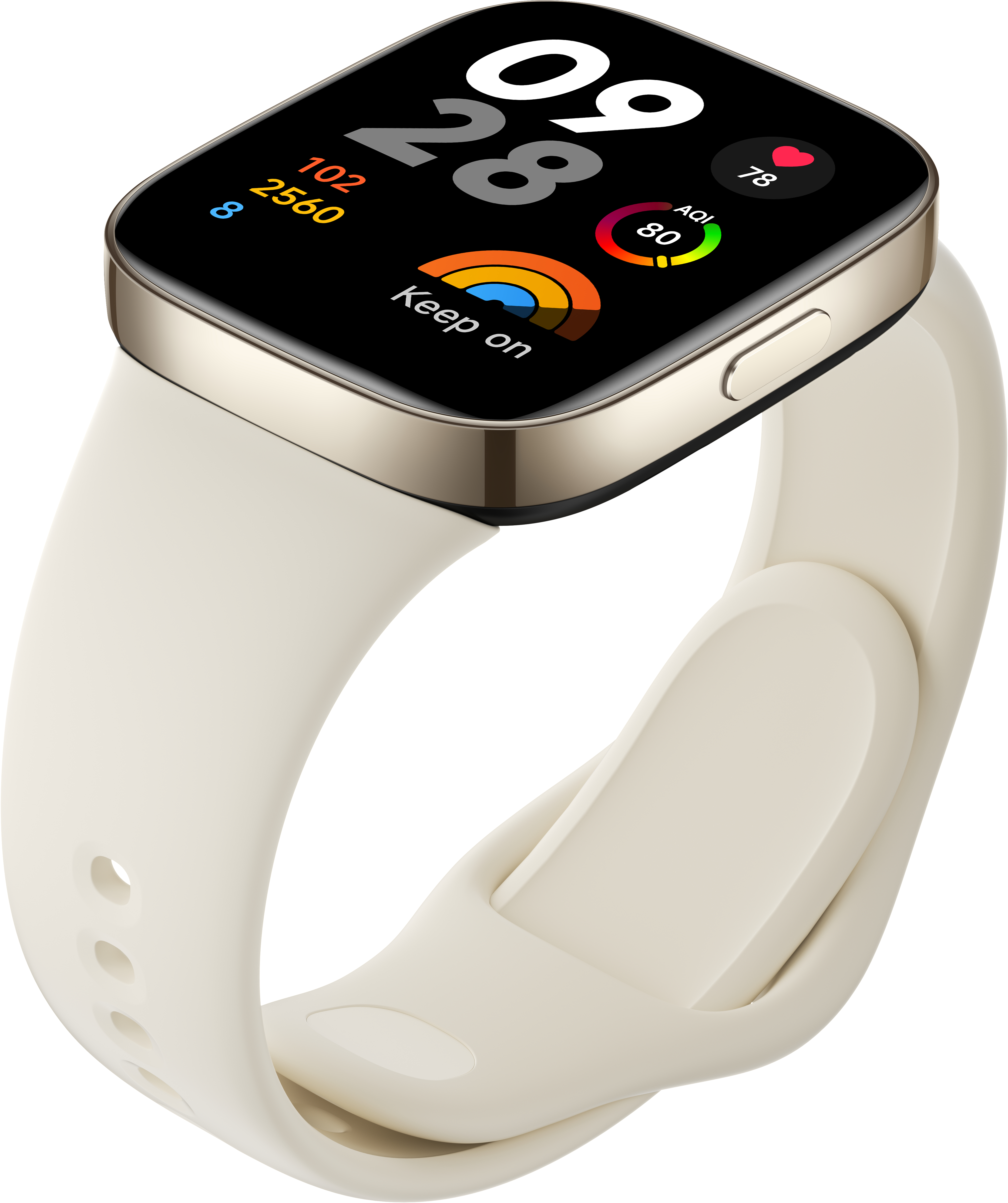 XIAOMI Redmi Watch 3 Smartwatch Kunststoff TPU, 135-200 mm, Ivory