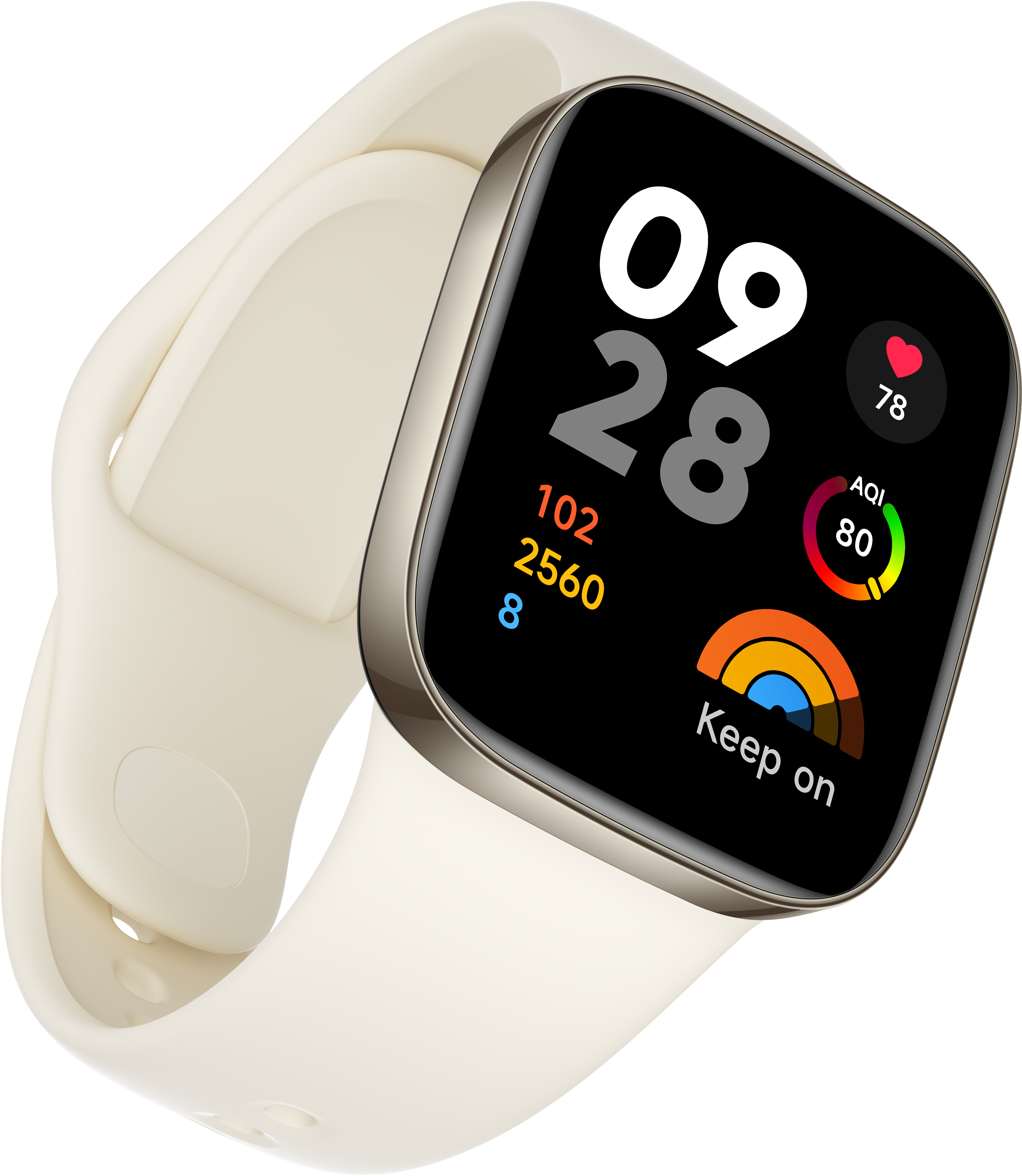 XIAOMI Redmi Watch 3 Smartwatch Kunststoff TPU, 135-200 mm, Ivory