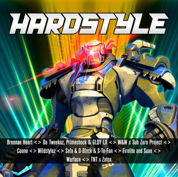 Albumcover: Ein Roboter mit roten Augen und einem bunten, dynamischen Hintergrund.