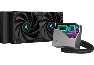 DEEPCOOL LT520 univerzális CPU vízhűtés, 2x12cm, RGB, fekete (R-LT520-BKAMNF-G-1)