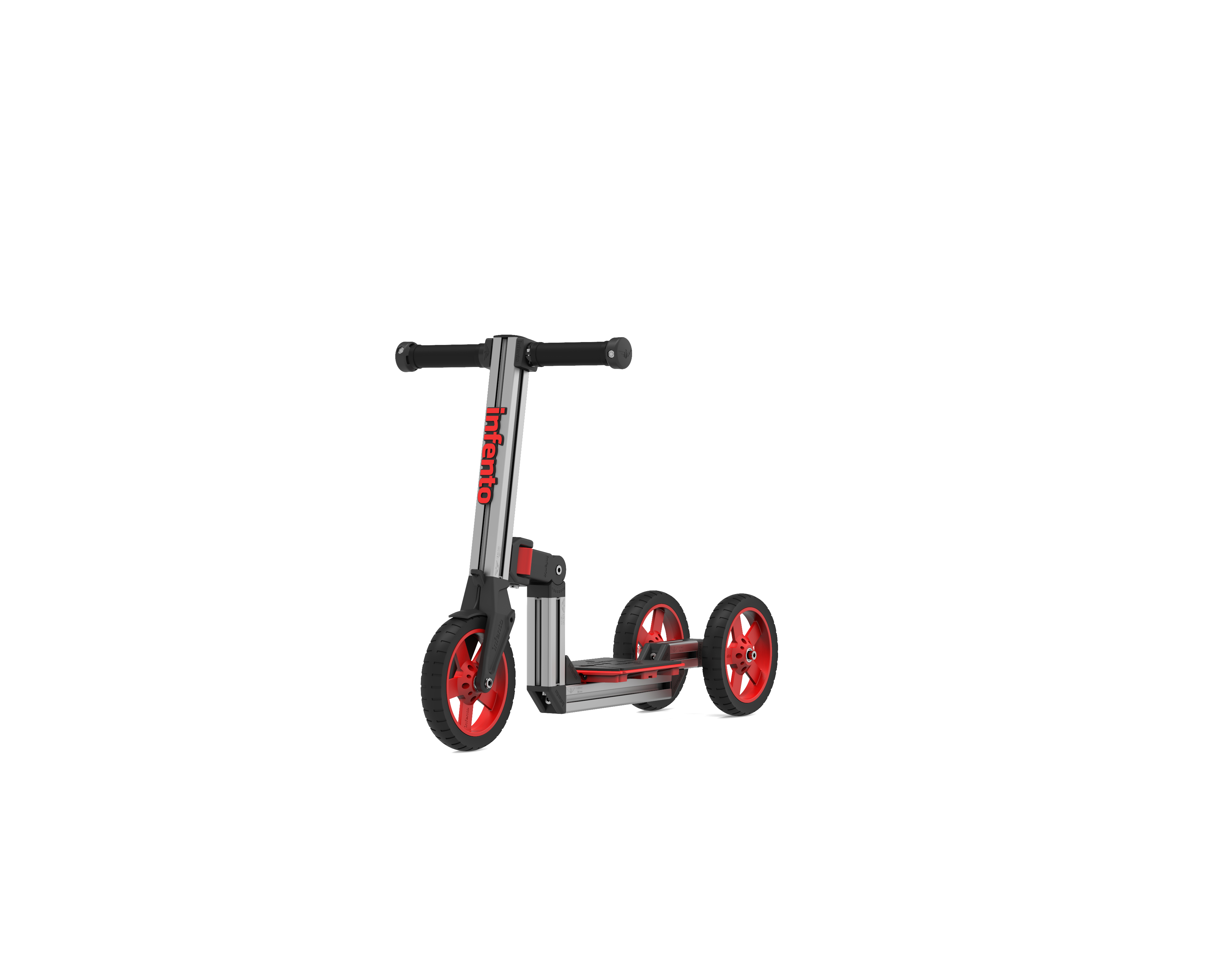 INFENTO Make & Move Laufrad Fahrrad Mehrfarbig Kinderfahrzeugbaukasten Roller, Balance einem - in Kit und
