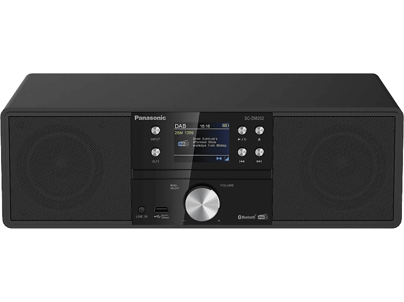PANASONIC SC-DM202EG-K - Kompaktanlage (Schwarz)