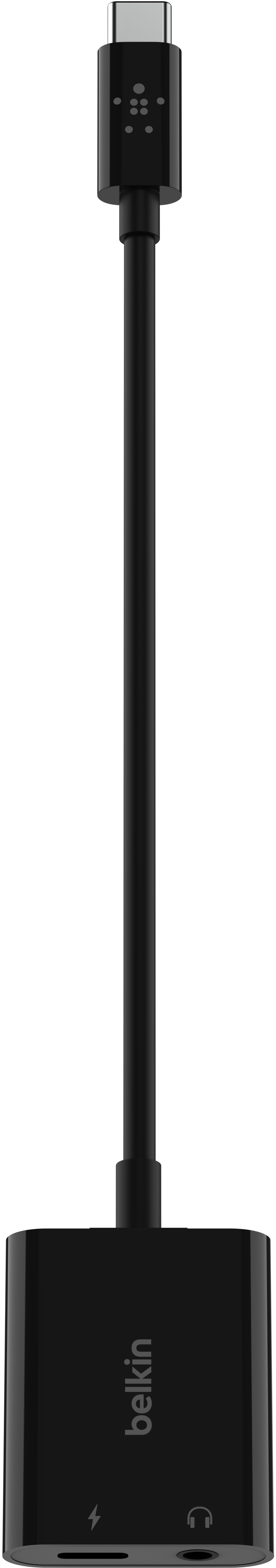 BELKIN RockStar - Adaptateur de charge USB-C et adaptateur audio (Noir)