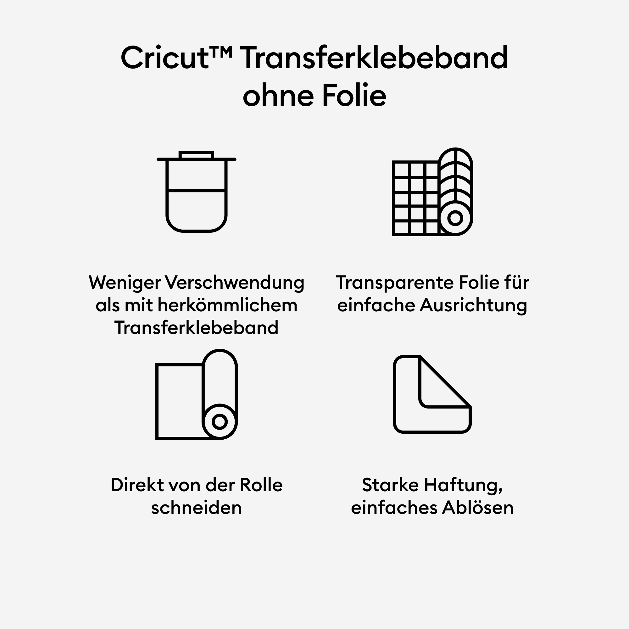 CRICUT Sofortklebende Transferfolie