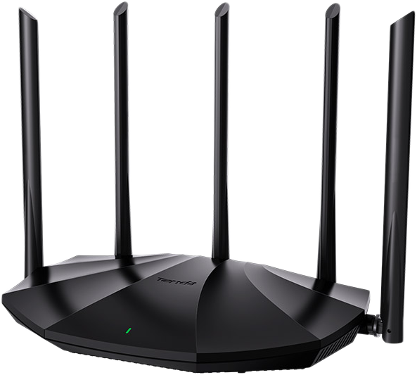TENDA TX2 PRO kétsávos Wi-Fi 6 router, AC1500, Gigabit LAN, fekete