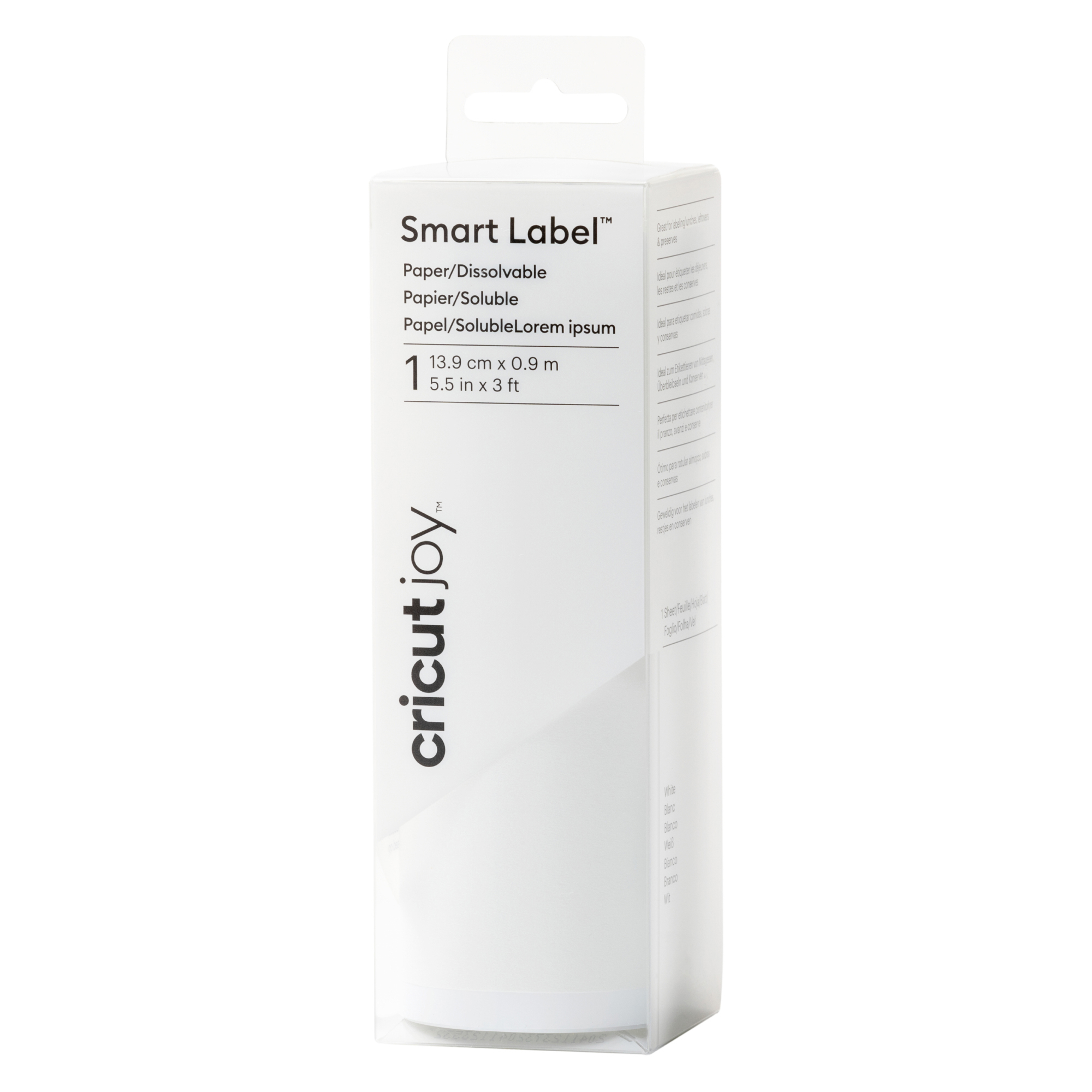 CRICUT Joy Smart Label auflösbare Aufkleber Papier- Weiß