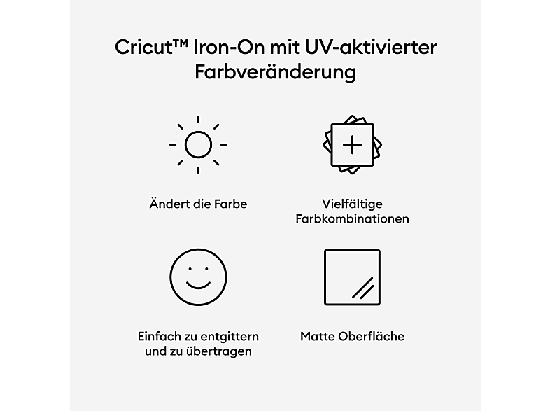 Thumbnail - CRICUT Iron-On UV-aktivierte Bügelfolie