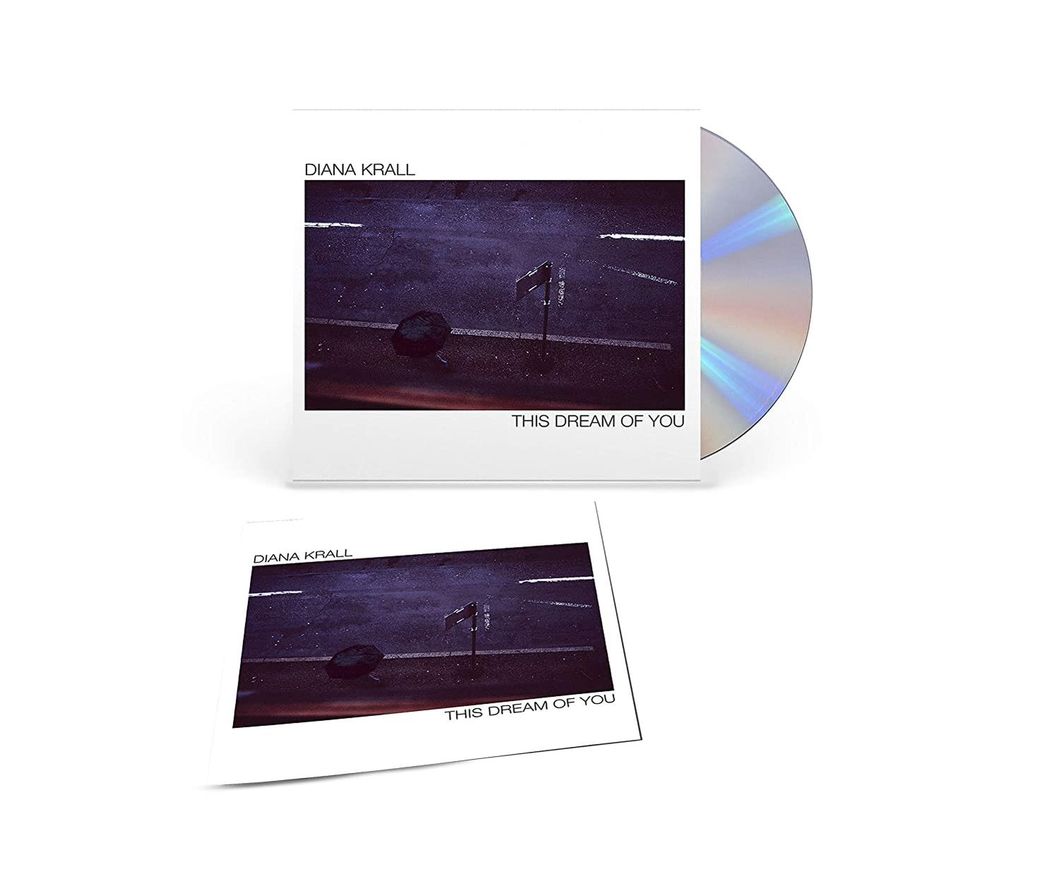 Diana Krall 'This Dream of You' CD-je albumborítóval, fehér felületen.