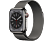 APPLE Watch S8 GPS + Cellular 41 mm Boîtier Acier inoxydable Graphite, Bracelet Milanais Graphite (MNJM3NF/A)