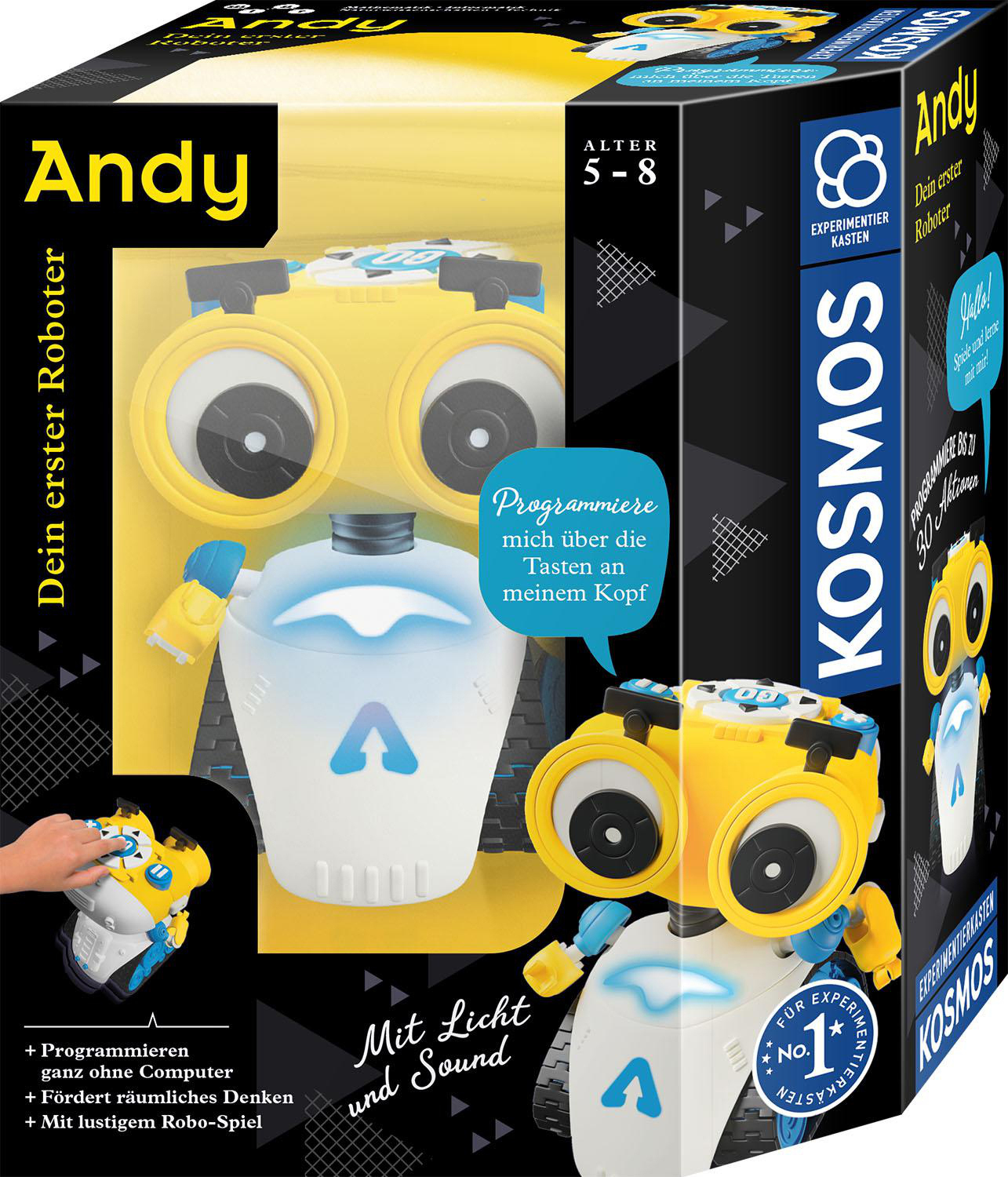 KOSMOS Andy Roboter - Mehrfarbig Dein erster Spielzeug-Roboter
