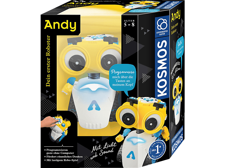 KOSMOS Andy - Dein erster Roboter Spielzeug-Roboter, Mehrfarbig