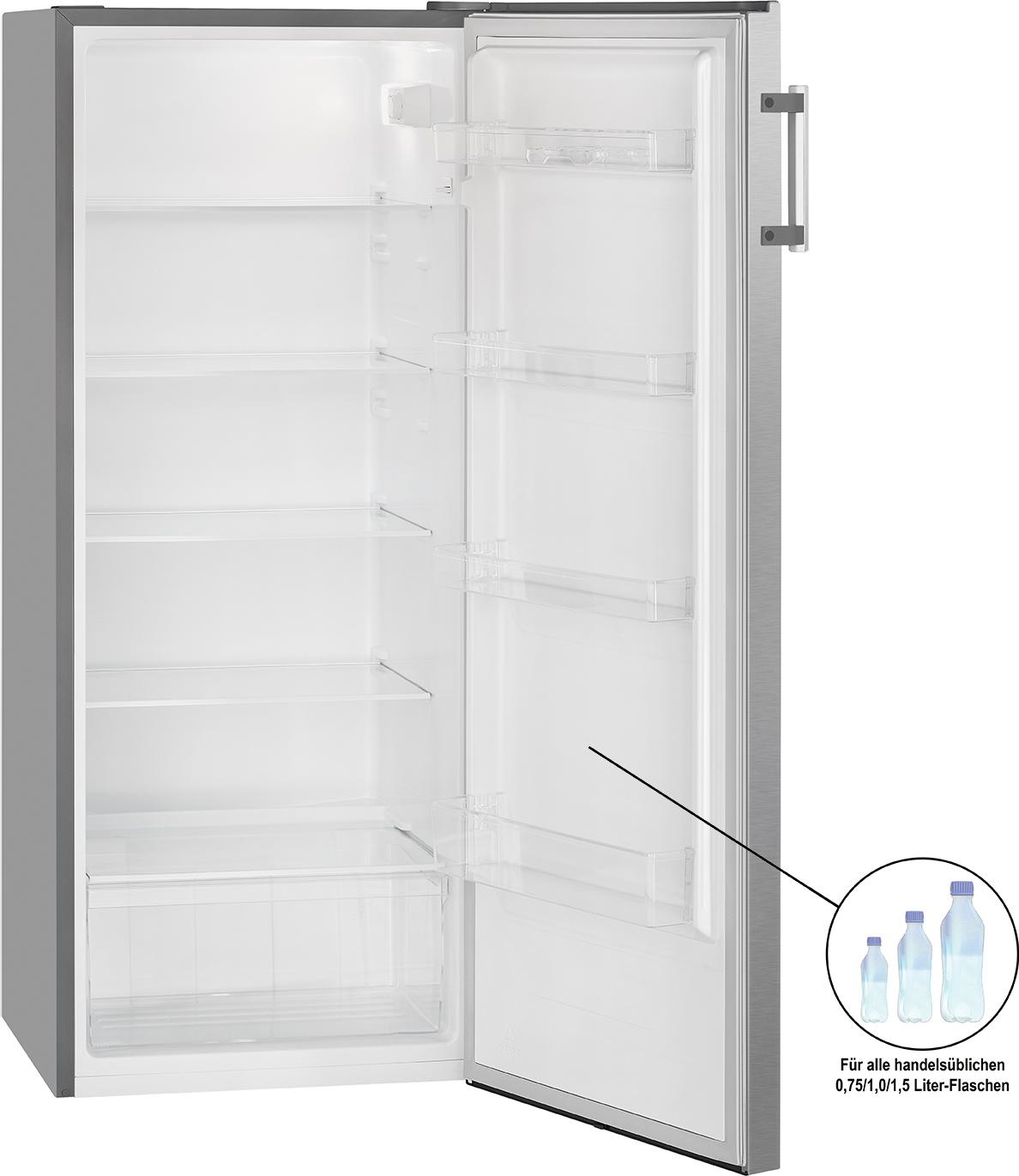 BOMANN VS 7316.1 Kühlschrank (242 l, E, 1434 mm hoch, Edelstahl)