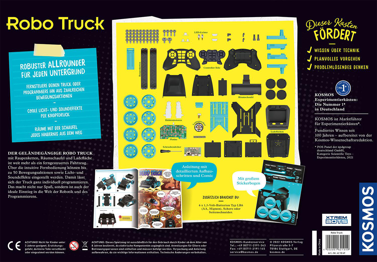 KOSMOS Robo-Truck - Der programmierbare Action-Bot Spielzeug-Roboter, Mehrfarbig