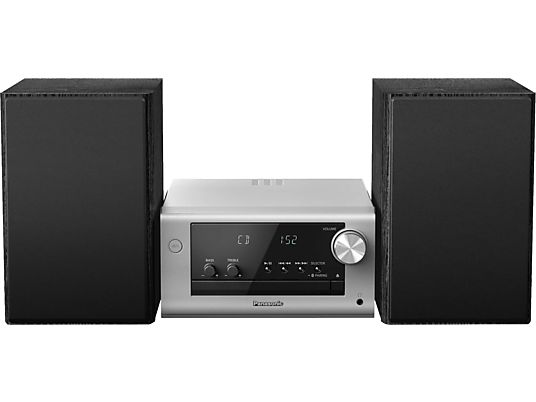 PANASONIC SC-PM704EG-S - Micro impianto stereo (Argento/nero)