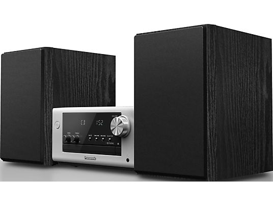 PANASONIC SC-PM704EG-S - Micro impianto stereo (Argento/nero)